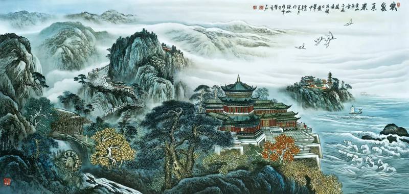 如何用写意的手法画一幅简单的山水画？